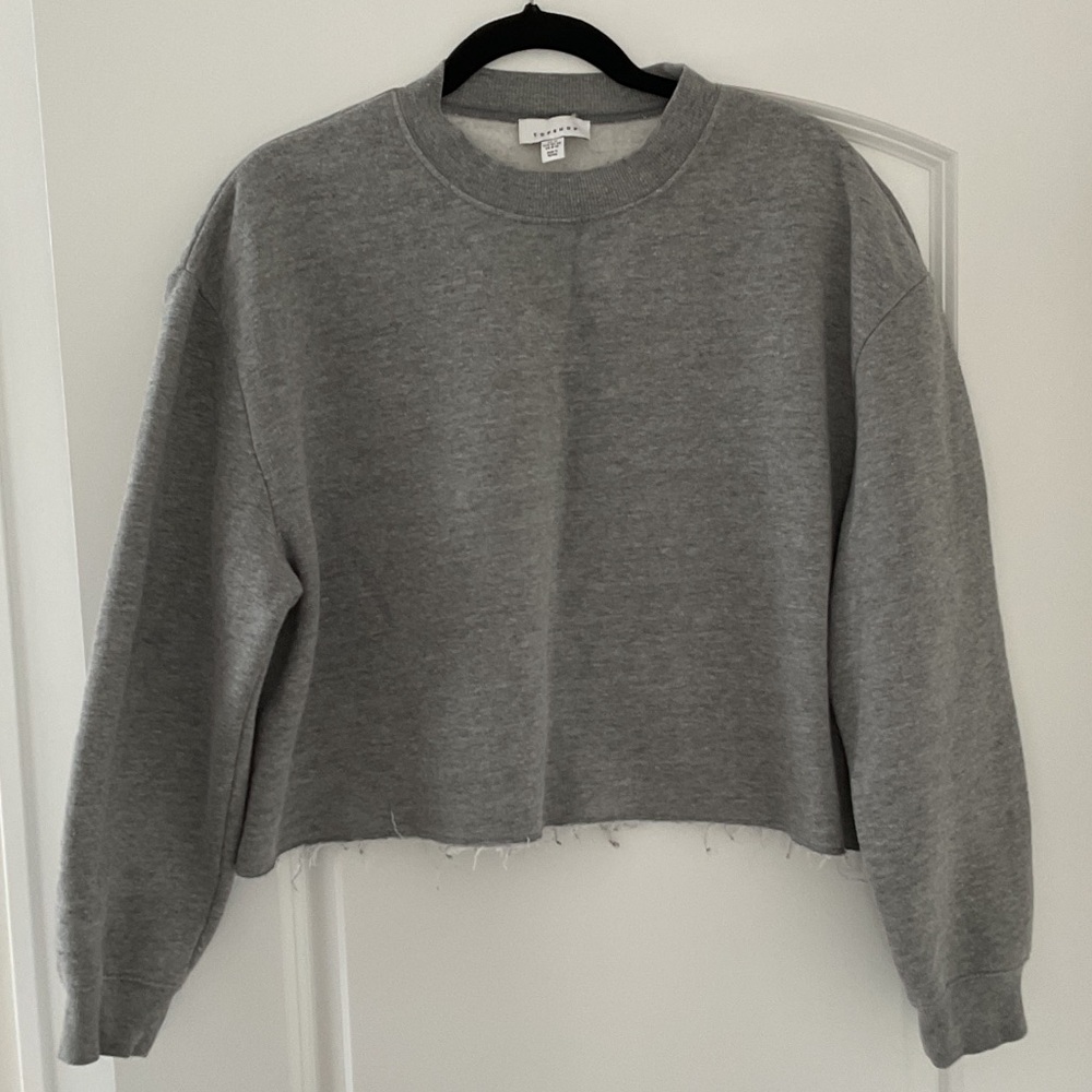 Topshop Heather Gray Sweatshirt